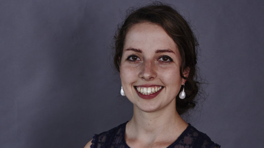 UQ PhD student Leela Dilkes-Hoffman is studying biodegradable plastics. 