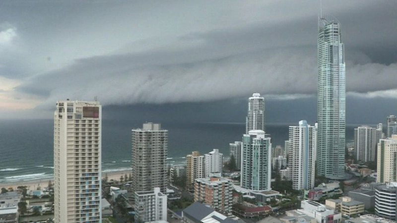 South-east Queensland cops a drenched weekend, as wild surf batters NSW
