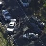Armed car thief hit by car after Bruce Highway police chase, shootout