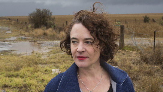 Sarah Bekessy, expert on Victorian grasslands in the Western Grassland Reserve. In 2009 the Rudd and Brumby governments agreed to establish a grassland reserve west of Melbourne, to protect threatened species, as part of an agreement to expand Melbourne’s suburban boundary. Ten years later just a fraction of the reserve has been created, and the government has admitted it will miss its 2020 deadline. 

Photograph by Paul Jeffers
The Age NEWS
10 May 2019