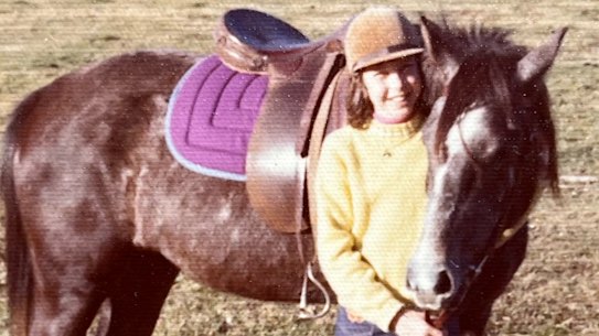 Julie Miller at age 13 at Teen Ranch.