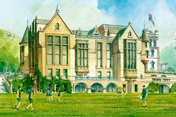 An artist's impression of the proposed $29 million Stevenson Library makeover. 