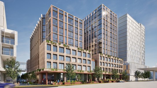 A concept image of the co-living development at 399-405 Anzac Parade, Kingsford.