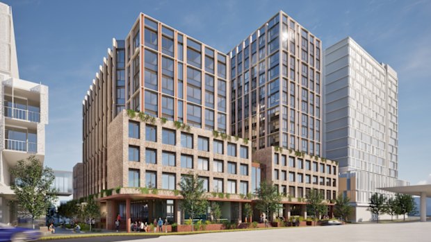 A concept image of the co-living development at 399-405 Anzac Parade, Kingsford.