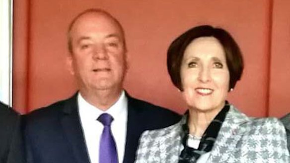 Then-MP Daryl Maguire and Louise Raedler Waterhouse.