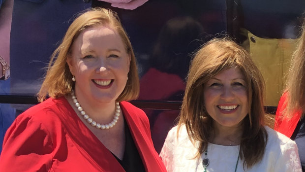 NSW Labor MPs Jenny Aitchison and Sophie Cotsis.