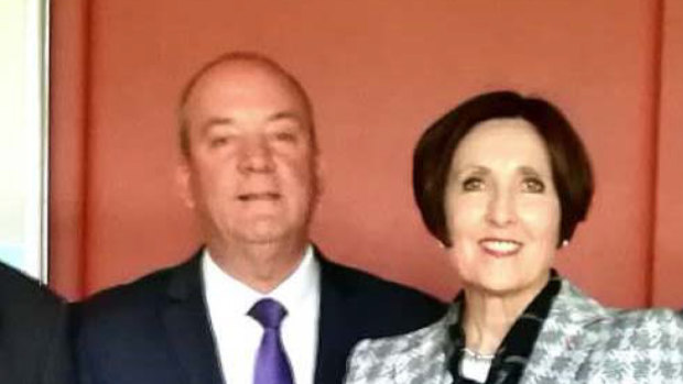 Then-MP Daryl Maguire and Louise Raedler Waterhouse.