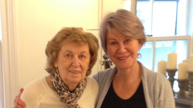 Denise Moore and her mother Lorna (left) who died in the UK last year. 