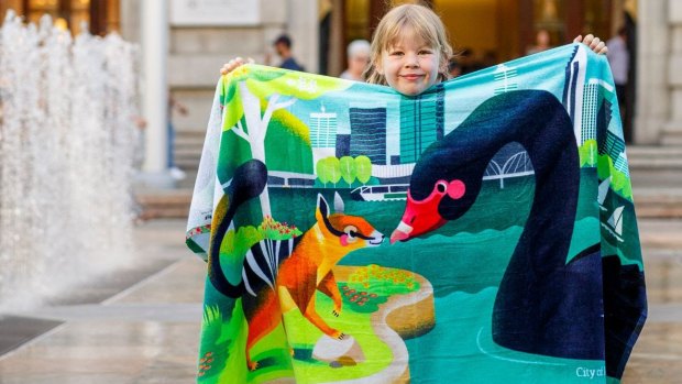 The City is offering a free beach towel to those who spend $50 or more in the CBD during a post-Christmas promotion.