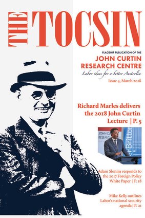 The latest issue of The Tocsin, for which Labor MPs paid up to $200 an issue using taxpayer funds.