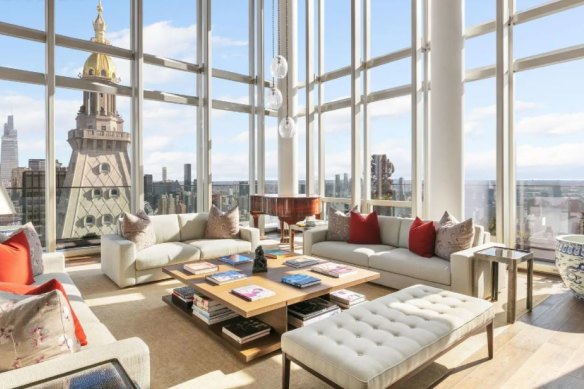 Rupert Murdoch has listed two units in One Madison Tower for sale for $A104 million.