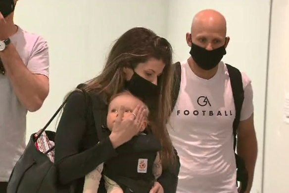 Family comes first: Gary Ablett missed a string of games to be with wife and son. 