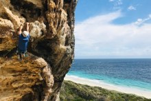 Jeff Robson climbing at Bob’s Hollow, along the Cape-to-Cape hiking track near Margaret River.