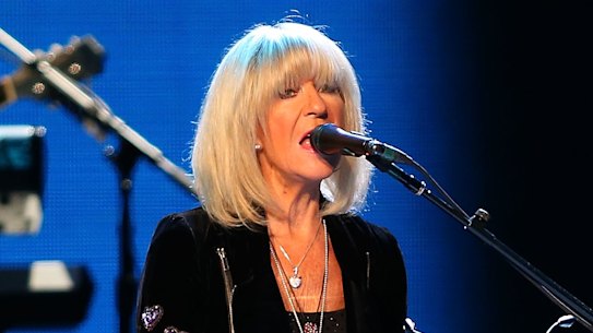 Christine McVie performs at Melbourne’s Rod Laver Arena in 2015