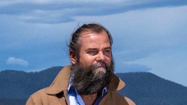 Sea Forest founder and CEO Sam Elsom at the company’s site in Triabunna, Tasmania.