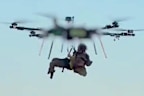 Ukraine claims it carried out the first battlefield rescue of a wounded soldier using a drone.
