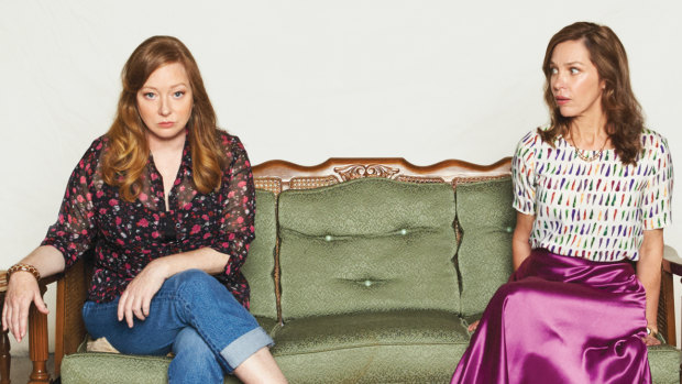 Mandy McElhinney (left) and Lucy Bell star in Sydney Theatre Company’s production of Appropriate.  