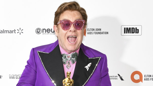 Sir Elton John had to be helped off the stage during a concert in New Zealand last weekend. 