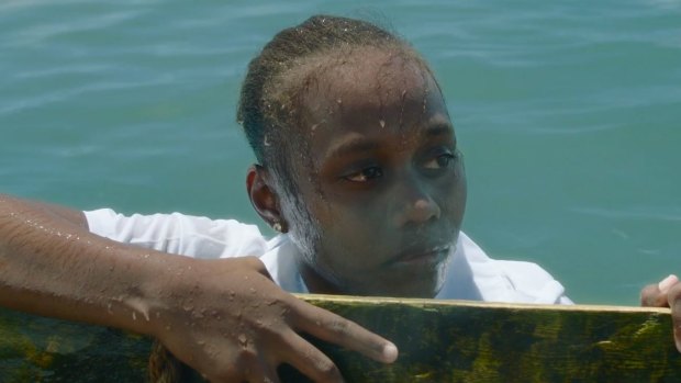 Betsy Luitolo plays Vai at the age of 16 in the Solomon Islands.