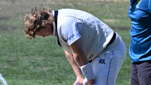 Will Pucovski was hit on the helmet  batting for Victoria on March 3 – the 12th time he’s been diagnosed with concussion.
