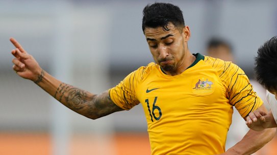 Gabriel Cleur playing for the Olyroos last year. He plays for a team in Alessandria which is under lockdown due to the coronavirus pandemic.