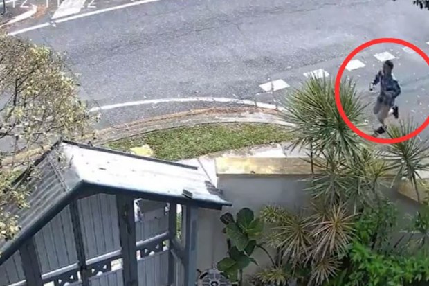 Police are working with international agencies in the search for the suspect who allegedly threw hot coffee on a nine-month-old at a park in Brisbane. The baby boy has since returned home from hospital after he was scalded at Hanlon Park in Stones Corner about midday on August 27 but the man remains missing. Today, police confirmed they are now looking overseas.