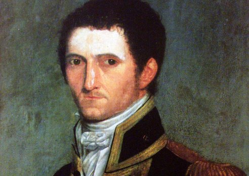 Matthew Flinders portrait by Antoine Toussaint de Chazal.