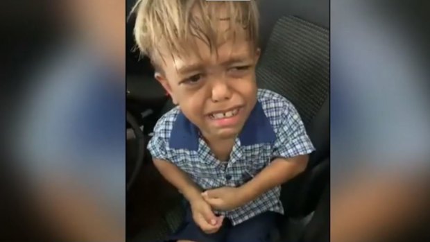 Nine-year-old Brisbane boy Quaden Bayles after he was bullied at school.