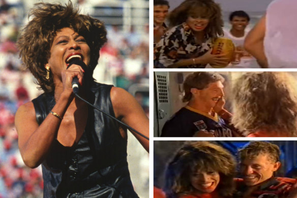 Brian Walsh played a major role in the Tina Turner in the 1990 Simply the Best commercial.