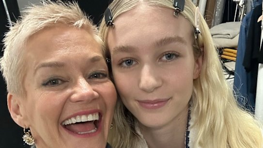 Jessica Rowe and her daughter, Allegra.