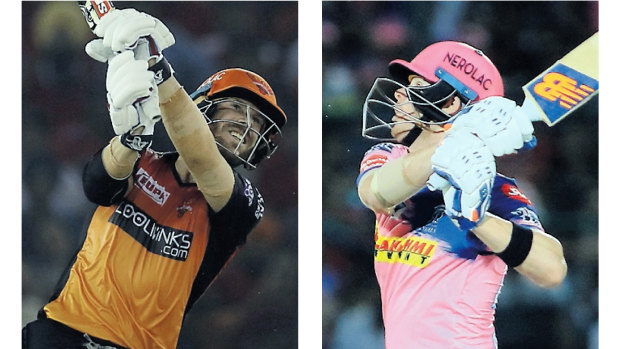 David Warner and Steve Smith returned to top level cricket in the Indian Premier League.