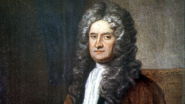 His year of self-isolation - and invention. A painting of Sir Isaac Newton, c1703.
