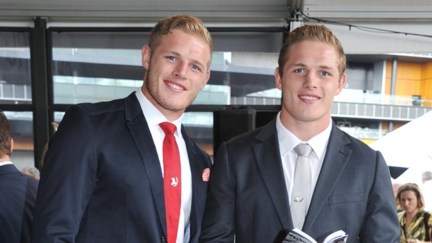 Another race day, another photo opportunity: Tom and George Burgess  at Royal Randwick in 2015.