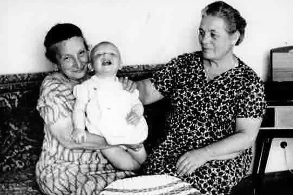 Gemma Di Bari with her grandmothers Gemma Di Bari, left, and Vittoria Barile, right.