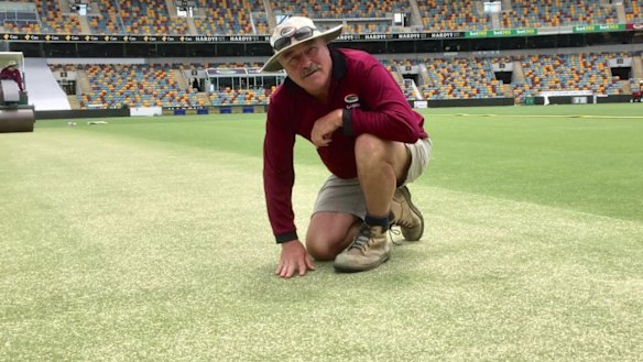 Former Gabba curator Kevin Mitchell kept the famous wicket in top shape from 1990 to 2017.