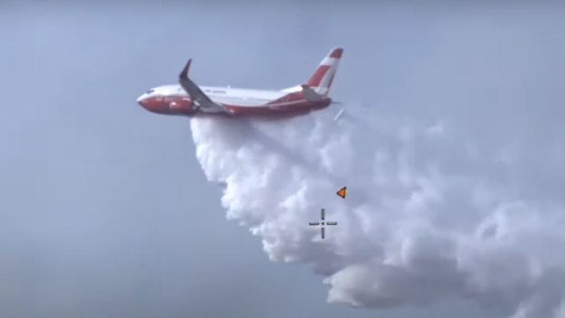 The Rural Fire Service's large air tanker named the Marie Bashir.