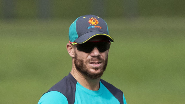 David Warner has been laid low by a tummy bug for the start of Australia's World Cup training camp.