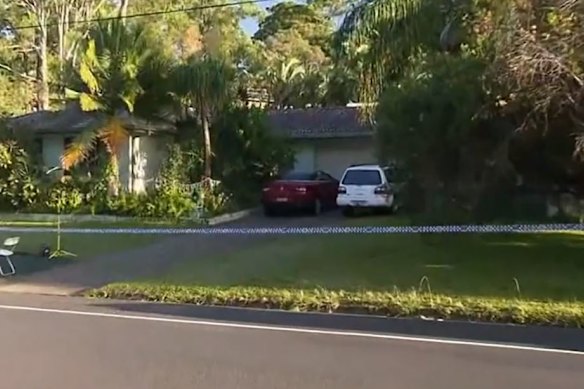 The Molendinar home where Susan Walker was found dead.