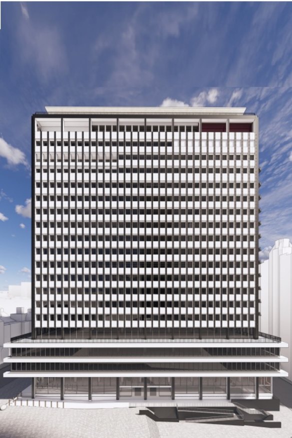 A concept image of the redeveloped building.