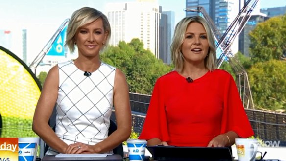 Deb Knight and Georgie Gardner on the "new-look Today".