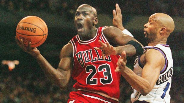 The greatest: Jordan during his playing days with the Bulls.