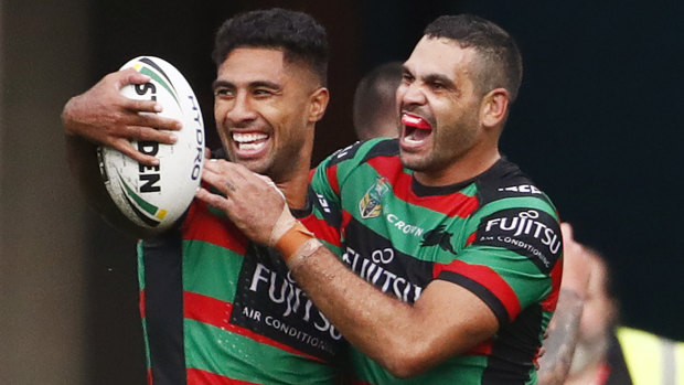 Big add: Roberts Jennings (left) is thrilled to have Greg Inglis back alongside side him this week.
