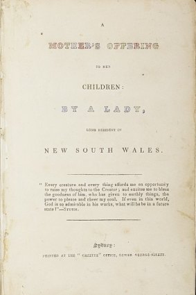 The first Australian children's book.