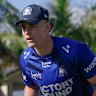 Lachlan Galvin trains at Belmore with Canterbury Bulldogs.