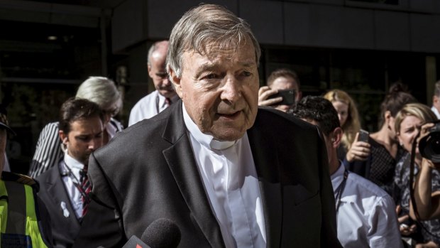 Cardinal George Pell leaves the County Court on December 11, 2018, after being found guilty of sexually assaulting two choirboys in 1996. 
