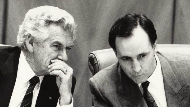 Bob Hawke and Paul Keating ushered in brave economic reform with support from the Howard opposition.
