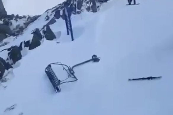 The detached chairlift at Thredbo.