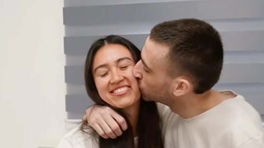 Released hostage Avinatan Or with partner Noa Argamani.