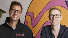 Sitting pretty: Blackbird’s leaders Niki Scevak (left) and Rick Baker preside over a trove of Canva shares.