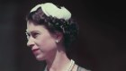 Queen Elizabeth II on the balcony of Government House, Melbourne, during her tour of Australia, March 1954. (Photo by Fox Photos/Hulton Archive/Getty Images)